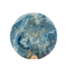 Custom Shape Porcelain Mug with Lid - Square, Round, Walnut, Teak, Curved, Insulated, Thick Wooden Coaster