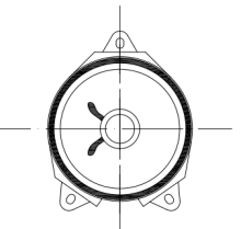 0.5w paper cone speaker for telephone