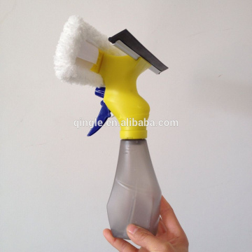 Yellow microfiber car spraying window brush,spray cleaning tools