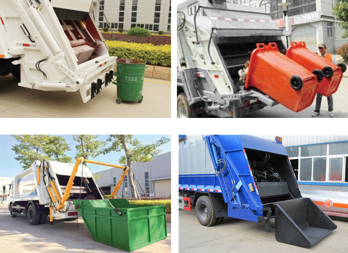 Kinds of compressed garbage truck show
