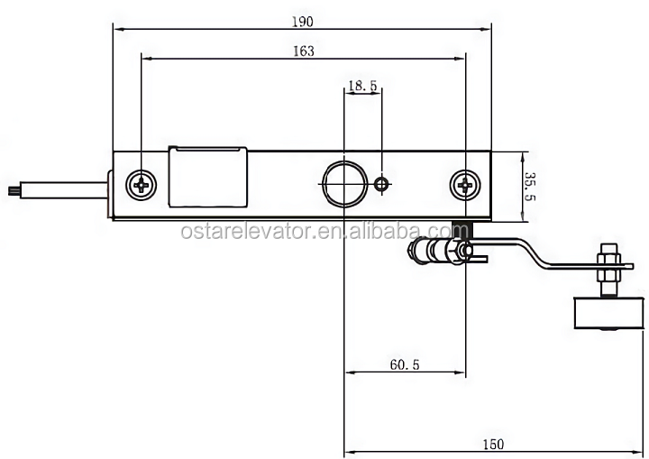 Elevator Door Parts Elevator Door Lock for Semi-automatic Door