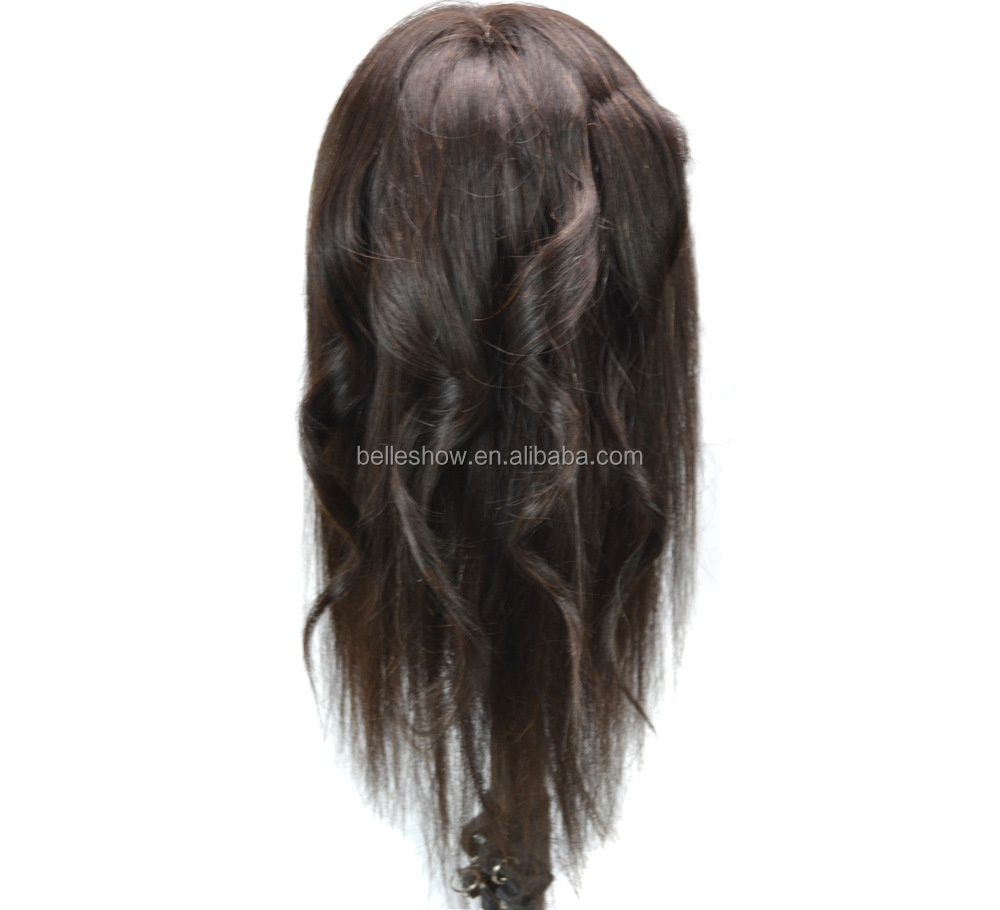 Hot sell wholesale 100% human hair natural  cuticle aligned human hair wig model cheap nature color  wig modle