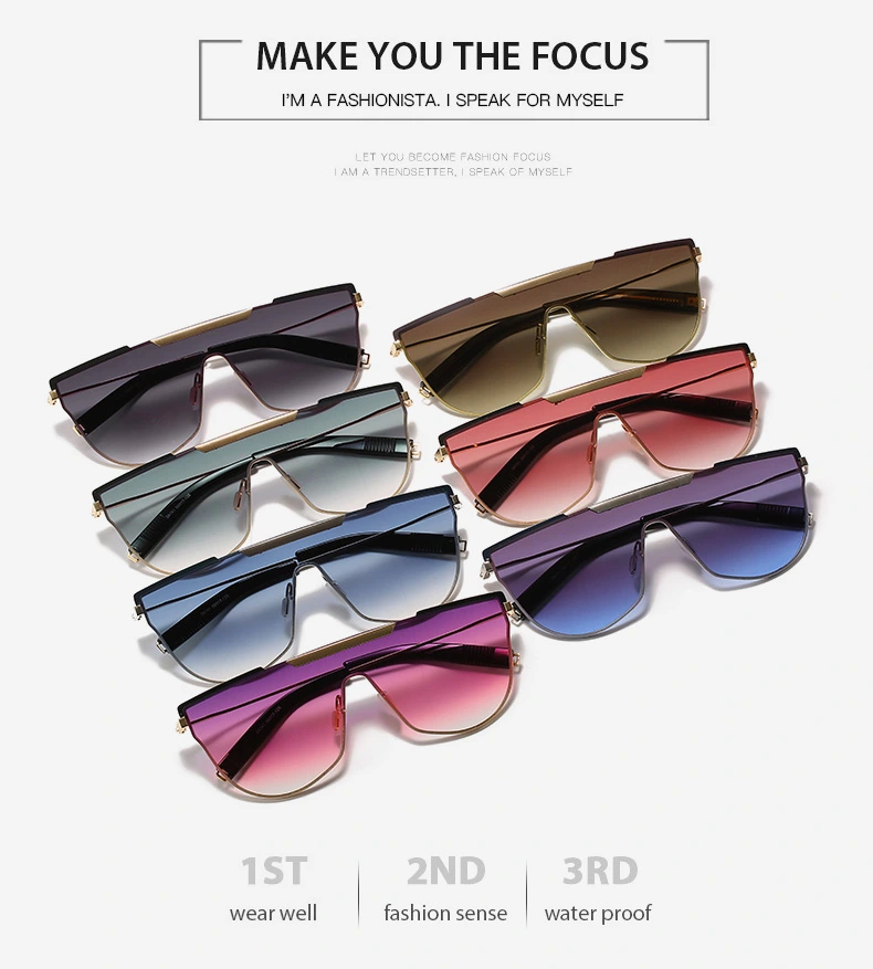 Luxury Quality Designer UV400 Metal Sunglasses