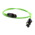 Cabo de gato masculino RJ45 blindado 24AWG