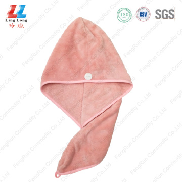 Basic pink hair dry quickly towel sponge