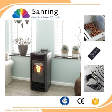 wood burning 9kw radiator, small fireplace mantel