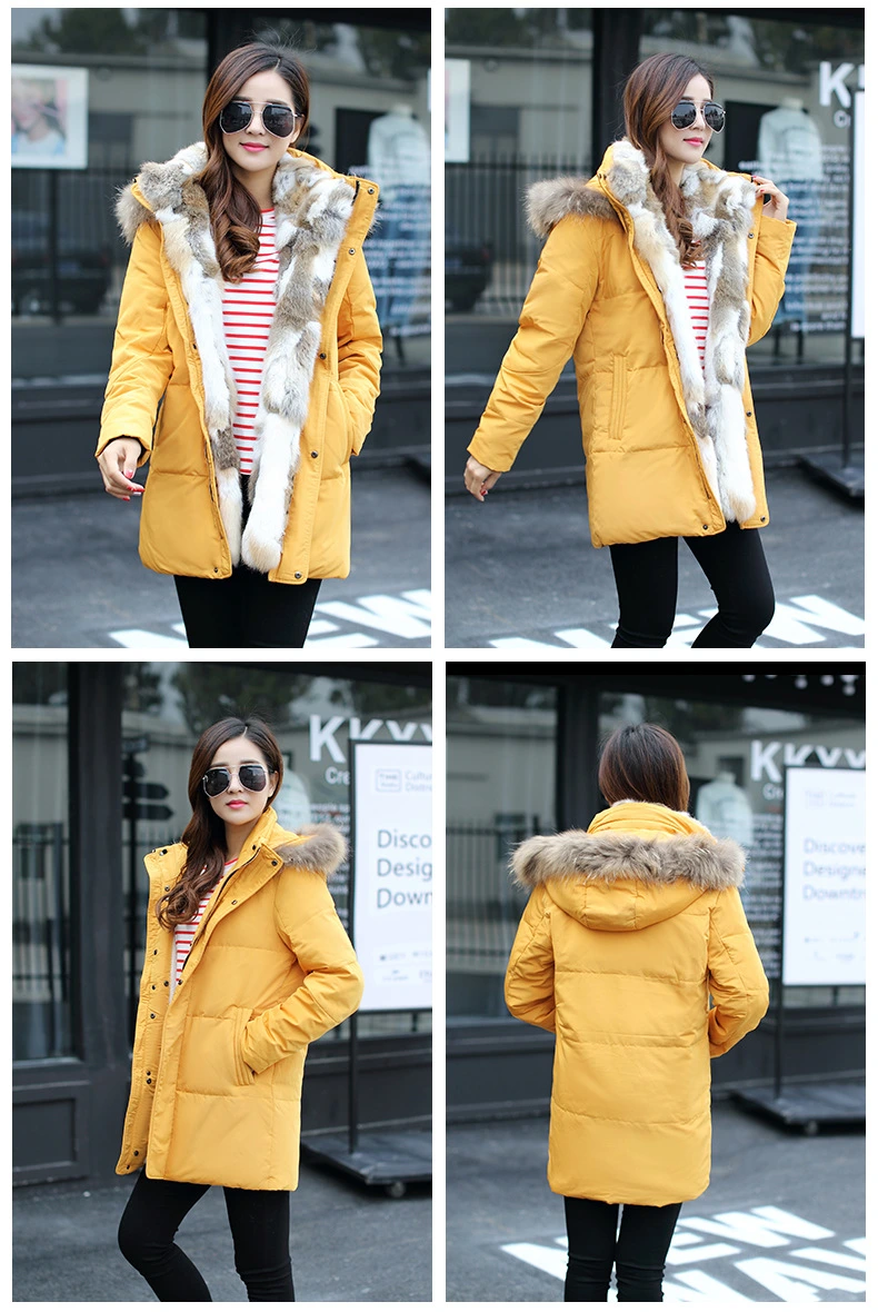 New Couple Down Jacket MID-Length Thick Winter Jacket