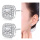 Halo Stud Earrings 18K White Gold Plated Waterdrop Square Brillant Cut Earrings