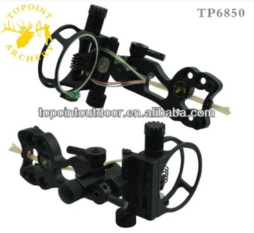 Topoint Archery,5 Pin Bow sights,TP6850,5 pin Bow sights,Micro adjust,Tool less design,BLACK version