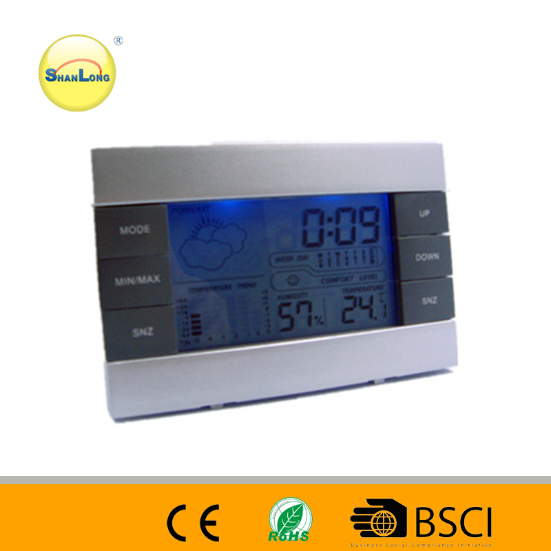 New Year Promotional Gifts Weather Station Clock (53030B)