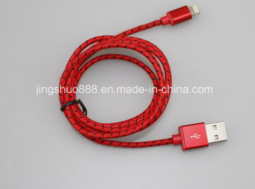 8 colores del perno del relámpago del Cable para el iPhone 5s 5 5 c Power Cable de datos USB (CA-UL-017)