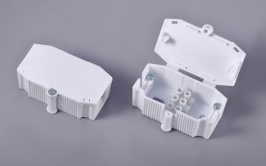 Polypropylene wiring connection boxes