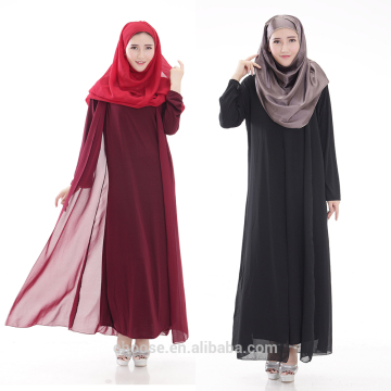 Long sleeve Abaya Style Muslim dress Chiffon maxi dresses wholesale