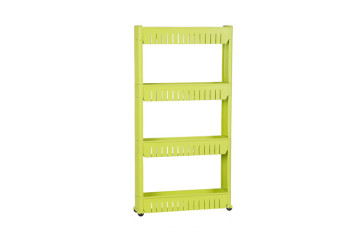 4 Layer Slide Out Storage Tower Shelf with Wheels