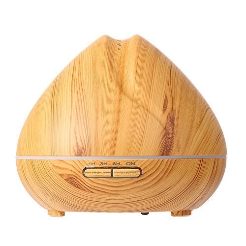 400ml Ultrasonic Wood Grain Aroma Essential Oil Diffuser