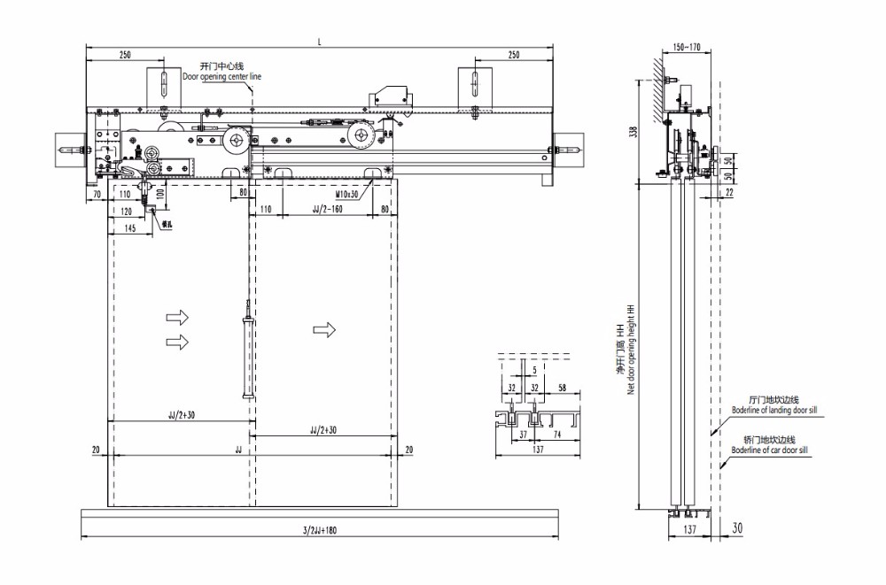 Elevator Door Operatorpassenger elevator automatic sliding door closer