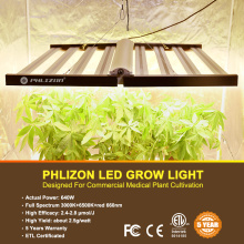 Phlizon dimmable 640w सैमसंग एलईडी लाइट फोल्डेबल हो जाता है