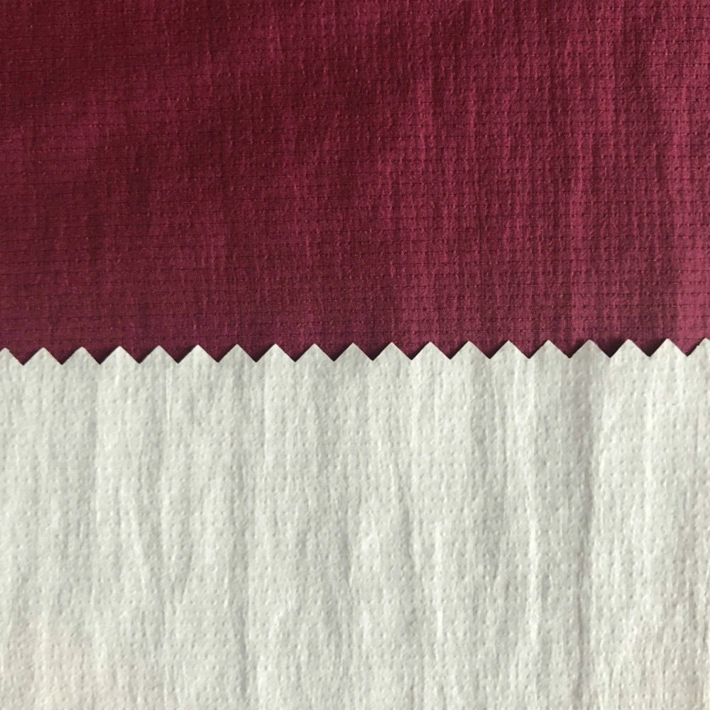 380t DTY 0.1*0.15cm Ripstop Nylon Taffeta Fabric with Release Paper Transferring Coating