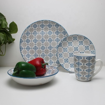 Hot selling new style tableware applique ceramic tableware