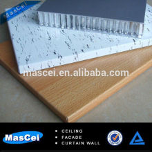 Faux wood aluminum honeycomb core wall panel