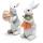 Estatuetas de coelho (coelho branco de Páscoa 2pcs)
