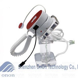 Secure alarmed display stand