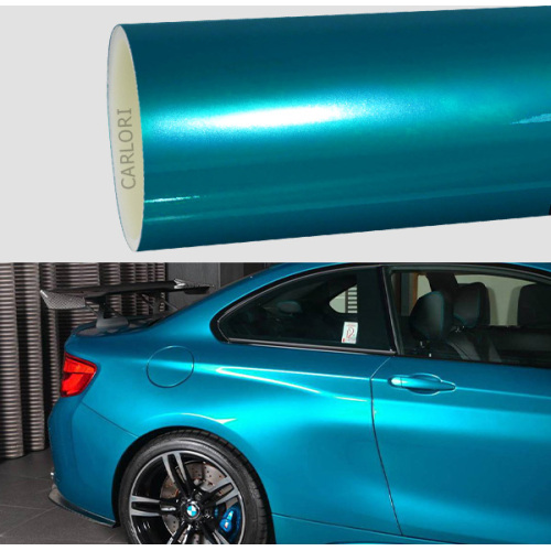 gloss diamond blue car wrap vinyl