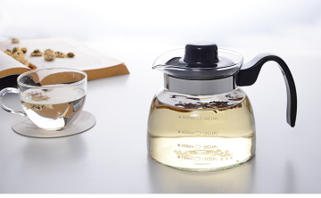 borosilicate glass water pitcher, hot water drinking pitcher 700ml