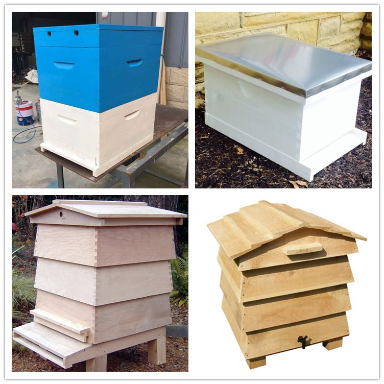 Fir wood Langstroth beehive for beekeeping or wooden beehive