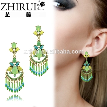 fashion design hanging latest artificial chandelier earrings