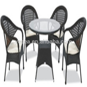 All Weather Furniture Plastic Wicker Garden Side Chairs