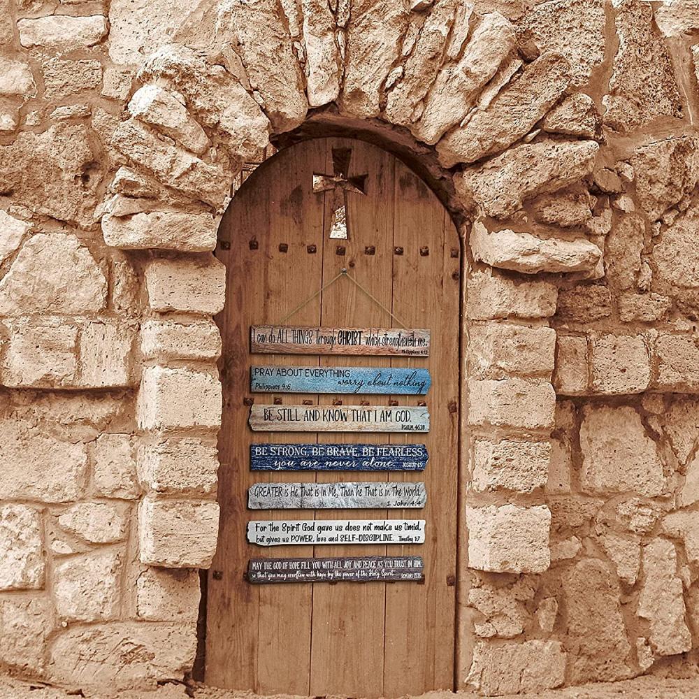Христианская стена искусство деревянные библейские стихи на стенах декор