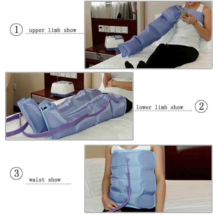 Air Pressure Recovery Compression Boots Compressor Therapy Leg Massage System Promote Blood Circulation