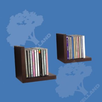 Cascade media shelf pair