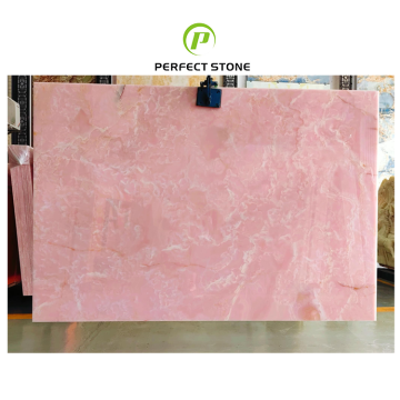 Pink Onyx Stone Slab - Natural Onyx Stone for Decoration
