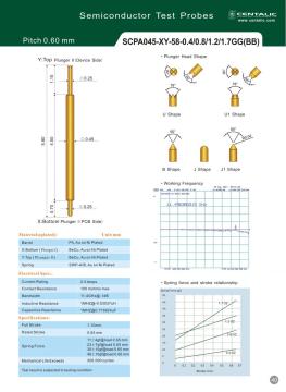 Electronic Test Probe Pogo Pin SCPA045 Applied to IC Inspection