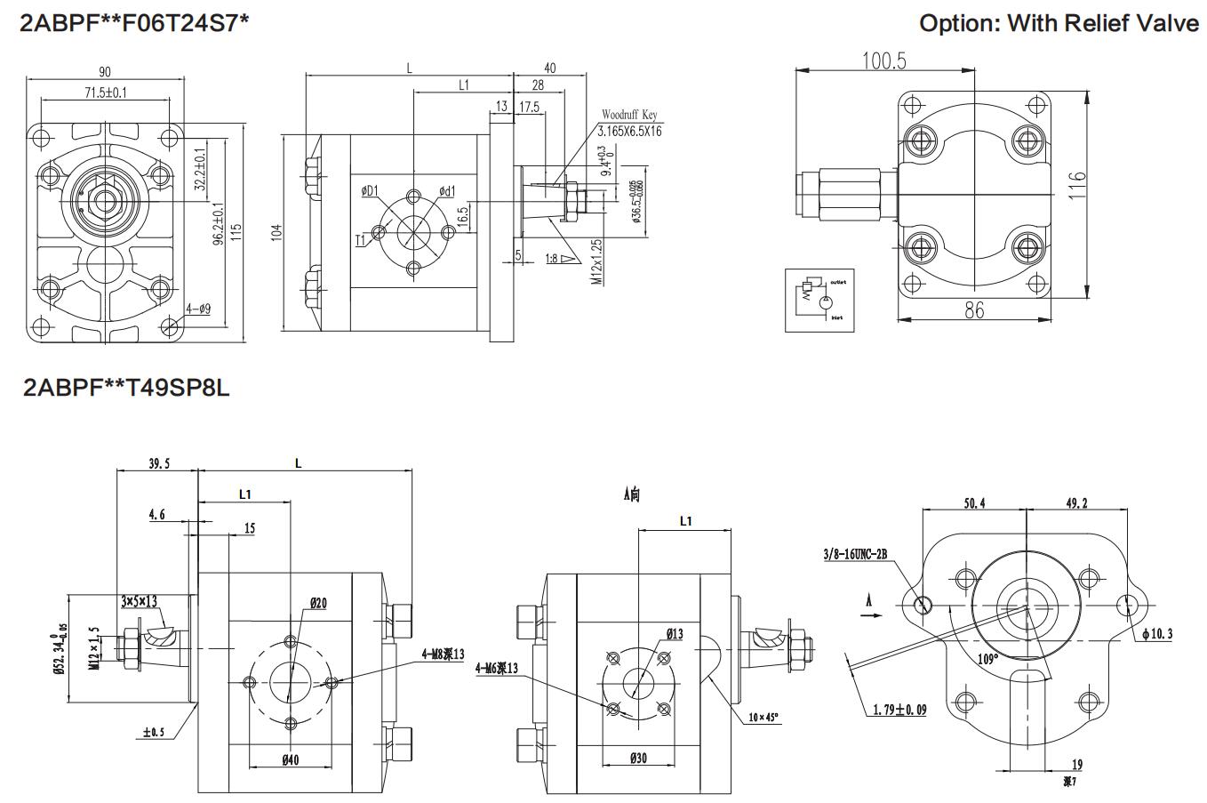 2ABPF** Dimensions-1