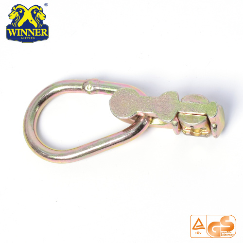 Montaje de perno prisionero doble galvanizado amarillo de calidad superior con anillo ovalado