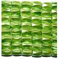 Pea Green Hematite 18 Faced Tube Beads 5X8MM Grade AB