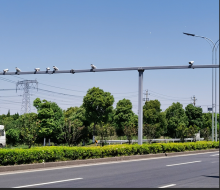 Two-Armed Traffic Signal Pole
