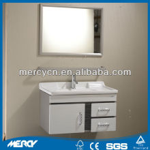 Stainless Steel Vanity White Color Stainless Steel Vanity