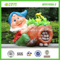 SGS Gnome Polyresin Flower Pot Aka Planter (NF91201)