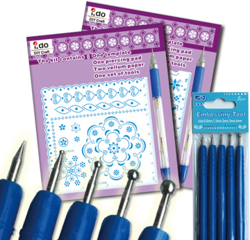 Parchment Template Kits with Tools for Vellum Embossing (PS101)