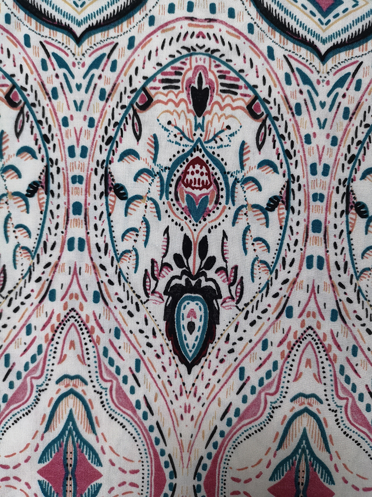 Ethnic Design Rayon Voile 60S Printing Woven Fabric