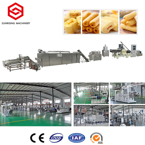 Twin screw core filling snack food production line