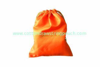 Royal Yellow Satin Drawstring Pouch For Cosmetic / Recycled