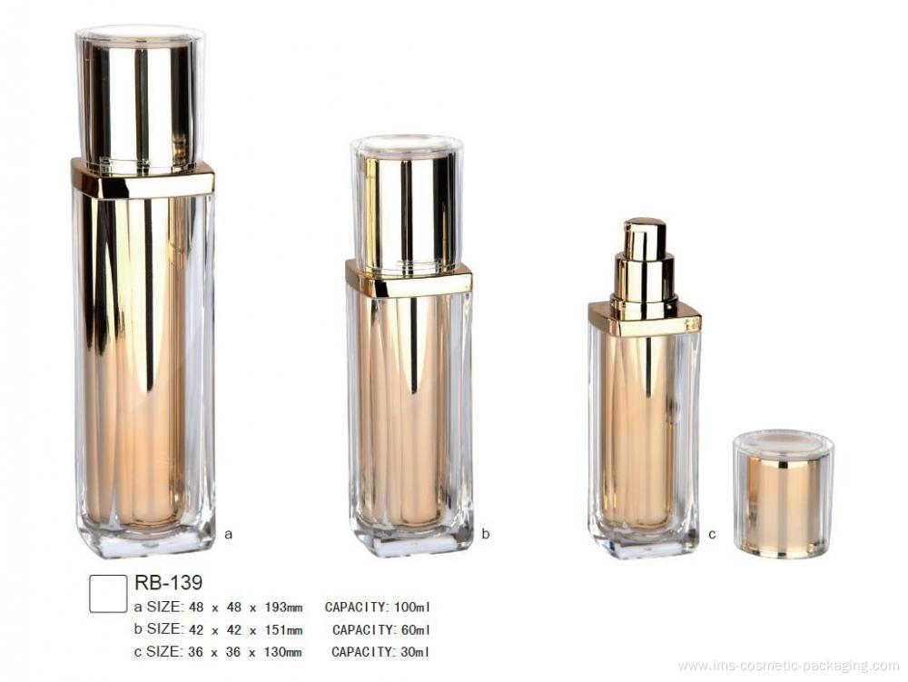 Empty Plastic Customized Cosmetic Lotion Bottle Container