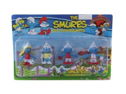 4 PCS 3" SMURFS