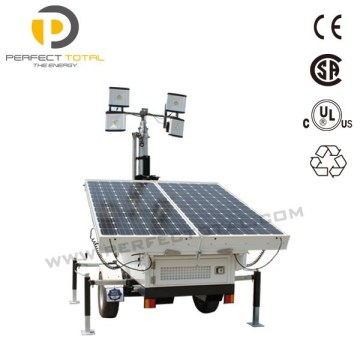 Solar Battery Powered LED Light Tower