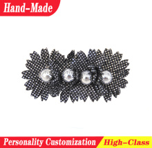 Handmade shoe artificial fabric flowers